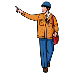 手绘-工人职业形象人物插画2