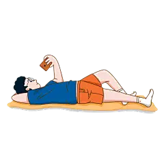 SVG-躺平人物元素
