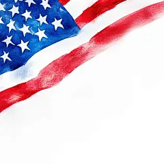 Fourth of July USA Independence Day Watercolor Illustrations Background Image
