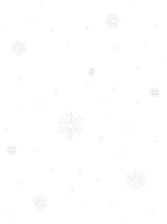 气象系列通用简笔手绘雪花飘落贴纸 