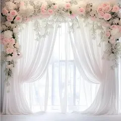insMind Simple Space Background Curtains