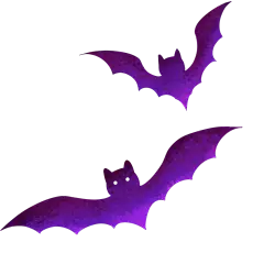 万圣节肌理光感蝙蝠元素