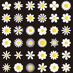 常规内容-图标系列扁平风装饰图标元素组合