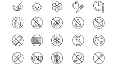 常规内容-图标系列扁平风母婴警示图标元素组合