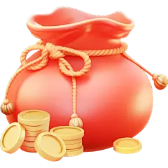 促销系列23D立体金币福袋组合元素金币