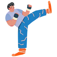 人物插画-运动健康