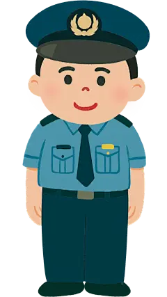 人物系列肌理感卡通警察元素