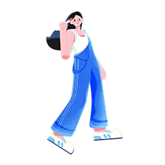 卡通风教育培训女生氛围元素