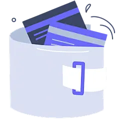 手绘-金融理财贴纸套系-钱包