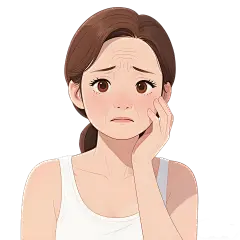 美妆系列插画风护肤女孩插画元素