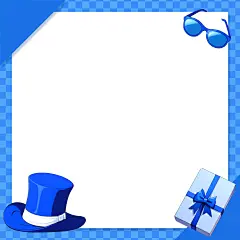 Father's Day Blue Frame Graphic Illustrations Background Image