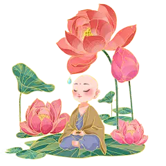 手绘肌理-处暑创意贴纸