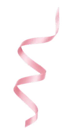 装饰系列写实感飘逸弯曲粉色光泽丝带元素