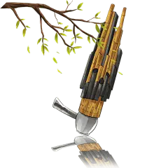 手绘-古风音乐会live乐器元素-笙