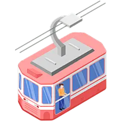 2.5D-旅游缆车交通工具贴纸-SVG4