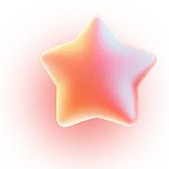 常规装饰系列3D立体感发光星星
