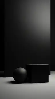 3D三维立体空间黑色背景