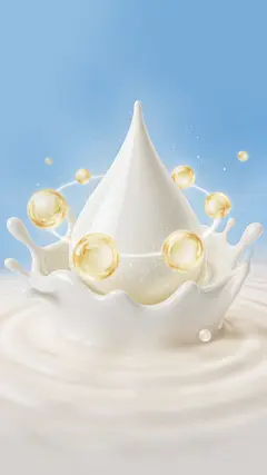 医疗系列科技感补充蛋白质奶分子图片