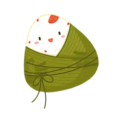 卡通感端午节粽子元素贴纸