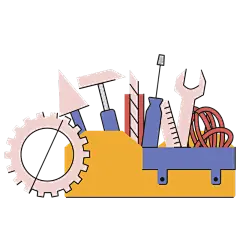 扁平-家居生活贴纸-SVG-工具箱