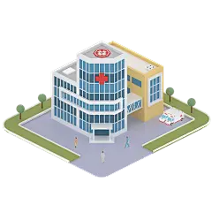 2.5D医院建筑常规贴纸1