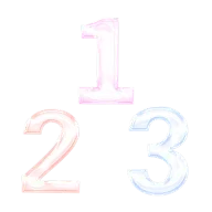 素材组合-3D倒计时数字