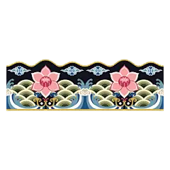 皇家花纹元素-手绘