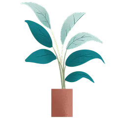 手绘-孕妇日常贴纸-盆栽2