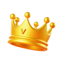 促销系列3D膨胀风金属VIP皇冠元素