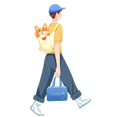 旅游元素旅游人物插画8