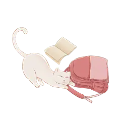 卡通感母亲节猫元素贴纸