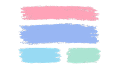 常规内容-装饰系列彩色笔刷色块元素