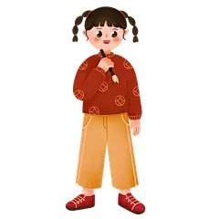 手绘-书法练字儿童元素人物插画10