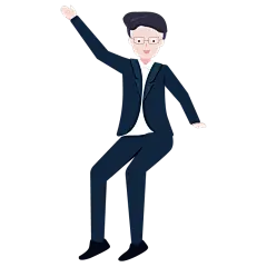 插画风-招聘元素组合贴纸眼镜男-SVG_画板 1.png
