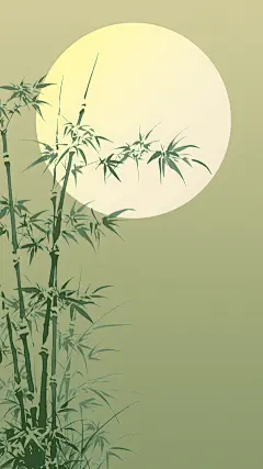 植物通用中国风竹子背景场景图片素材