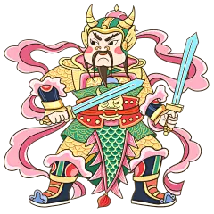 中国风人物插画-门神