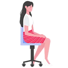 扁平-女性人物插画-SVG3