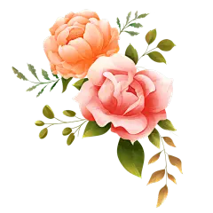 手绘粉色花朵花丛免抠元素