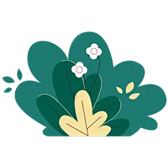 扁平套系素材-植物建筑