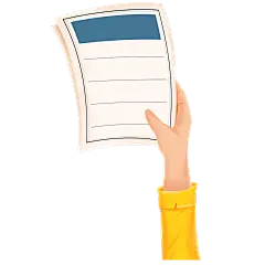 卡通感高考纸张元素贴纸