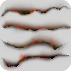 特效通用火烧撕纸边元素素材