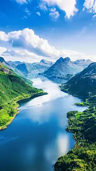 风光通用实景湖景水面背景图片素材