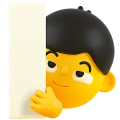 3D表情-偷看