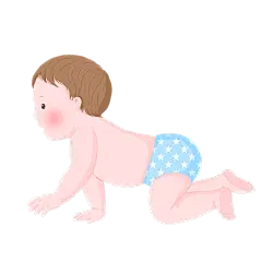 手绘-卡通风母婴人物插画贴纸2