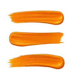 常规内容-装饰系列橙色肌理感笔刷色块元素组合