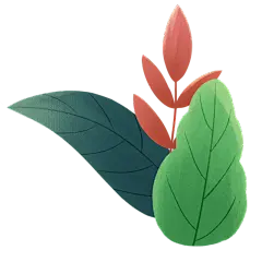 卡通感植物元素贴纸