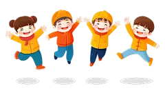 常规系列插画儿童人物组合通用元素素材