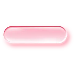 边框系列科技感透明清透粉色渐变长条形立体按钮元素