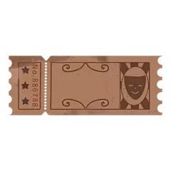 简约几何复古票据元素贴纸