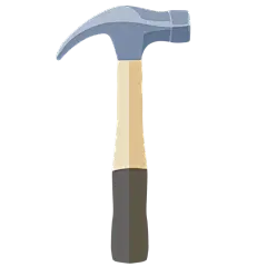 手绘锤子劳动节氛围贴纸